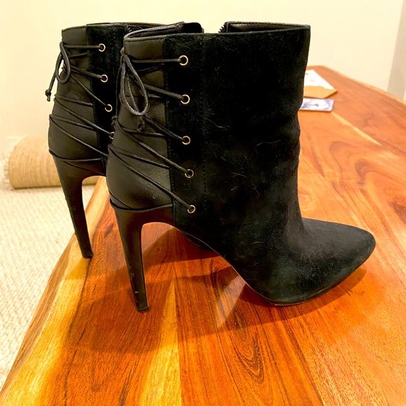 Suede Leather Ankle Boots - Picture 2 of 3